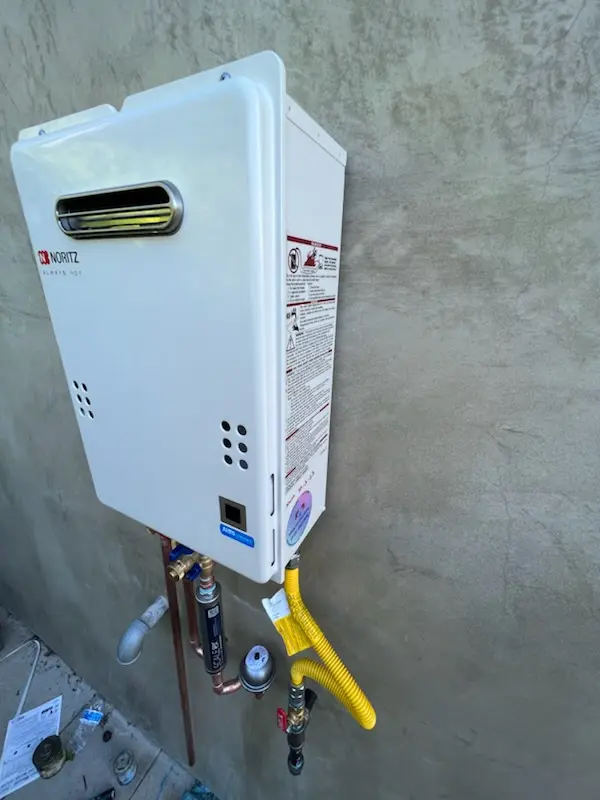 Tankless water heater installation for Tower Triangle homes